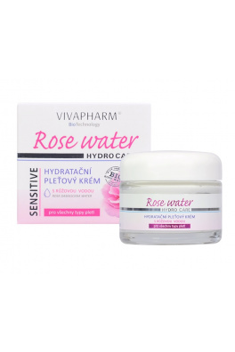 VIVACO Hydratační pleťový krém s růžovou vodou VIVAPHARM 50 ml