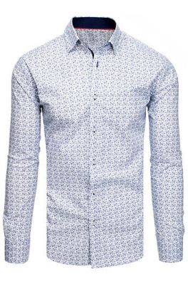 White men's shirt with patterns DX1892