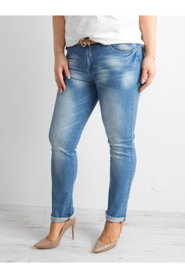 Spodnie jeansowe plus size niebieskie