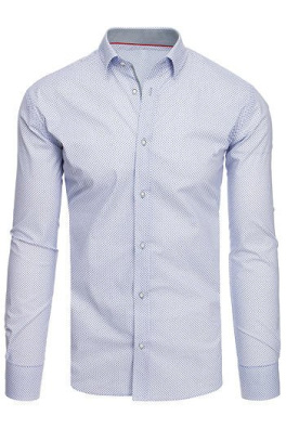 White men's shirt with patterns DX1886