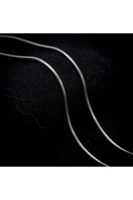 Rodiniran srebrni lančić zmija - 45 cm 