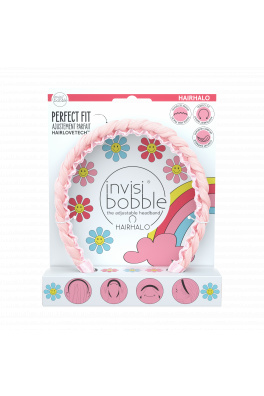Invisibobble HAIRHALO Retro Dreamin‘ Eat, Pink, and be Merry