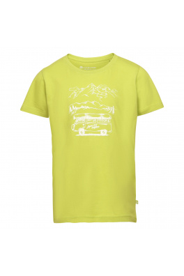 Dětské bavlněné tričko ALPINE PRO BADAMO lime green varianta pb