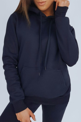BASIC women's hooded sweatshirt navy blue BY0561