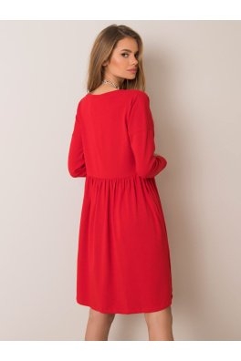 RUE PARIS Czerwona melanżowa sukienka