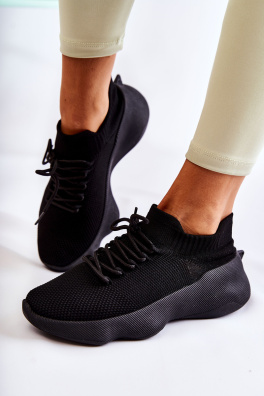 Nazouvací dámské sportovní boty Černé Dalmiro