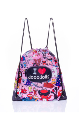 Różowy plecak worek DISNEY Doodolls