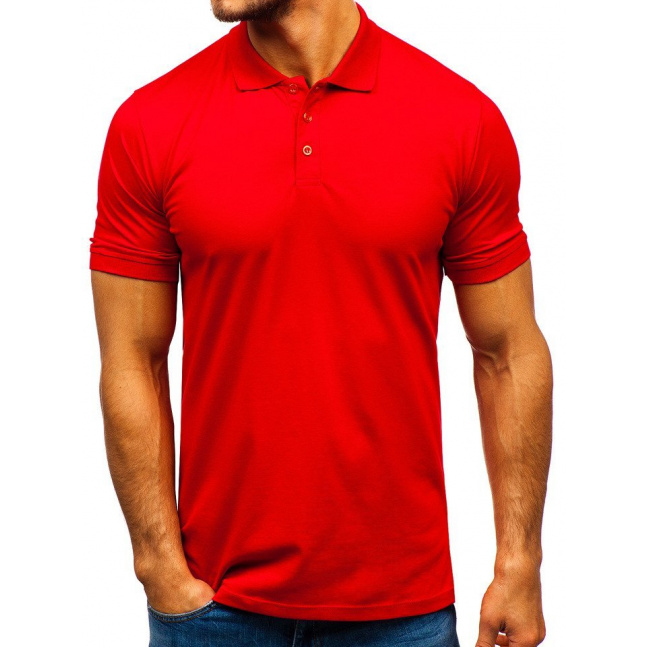 Moderna muška polo majica Denley 9025 - crvena,