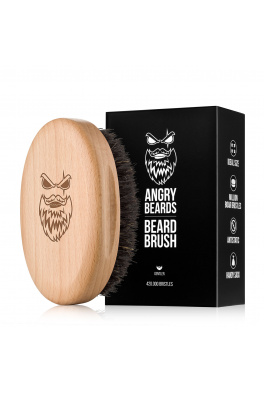 Angry Beards Dřevěný kartáč na vousy Gentler