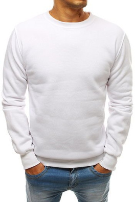 Men's plain white sweatshirt BX3905
