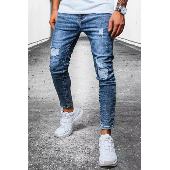 Spodnie męskie jeansowe niebieskie Dstreet UX3906