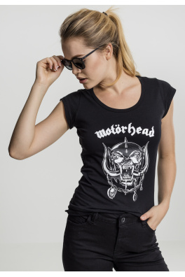 Ladies Motörhead Logo Cutted Back Tee black