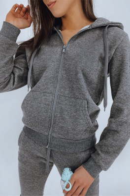Women's zipped hoodie anthracite BY0232