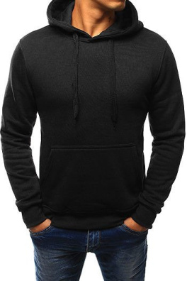 Black men's hoodie BX2028