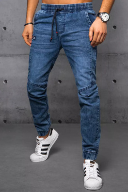Spodnie męskie jeansowe joggery niebieskie Dstreet UX3560