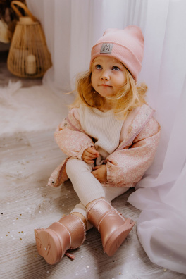 Children's Snow Boots Pink Frosty