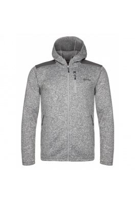 Men's fleece hooded sweatshirt Dalby-m white - Kilpi