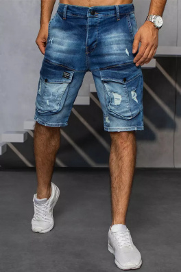Spodenki męskie jeansowe niebieskie Dstreet SX1505