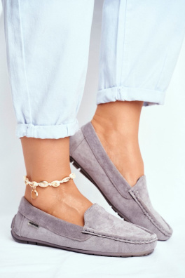Women’s Loafers Suede Grey Morreno