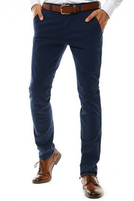 Men's navy blue chino trousers UX2577